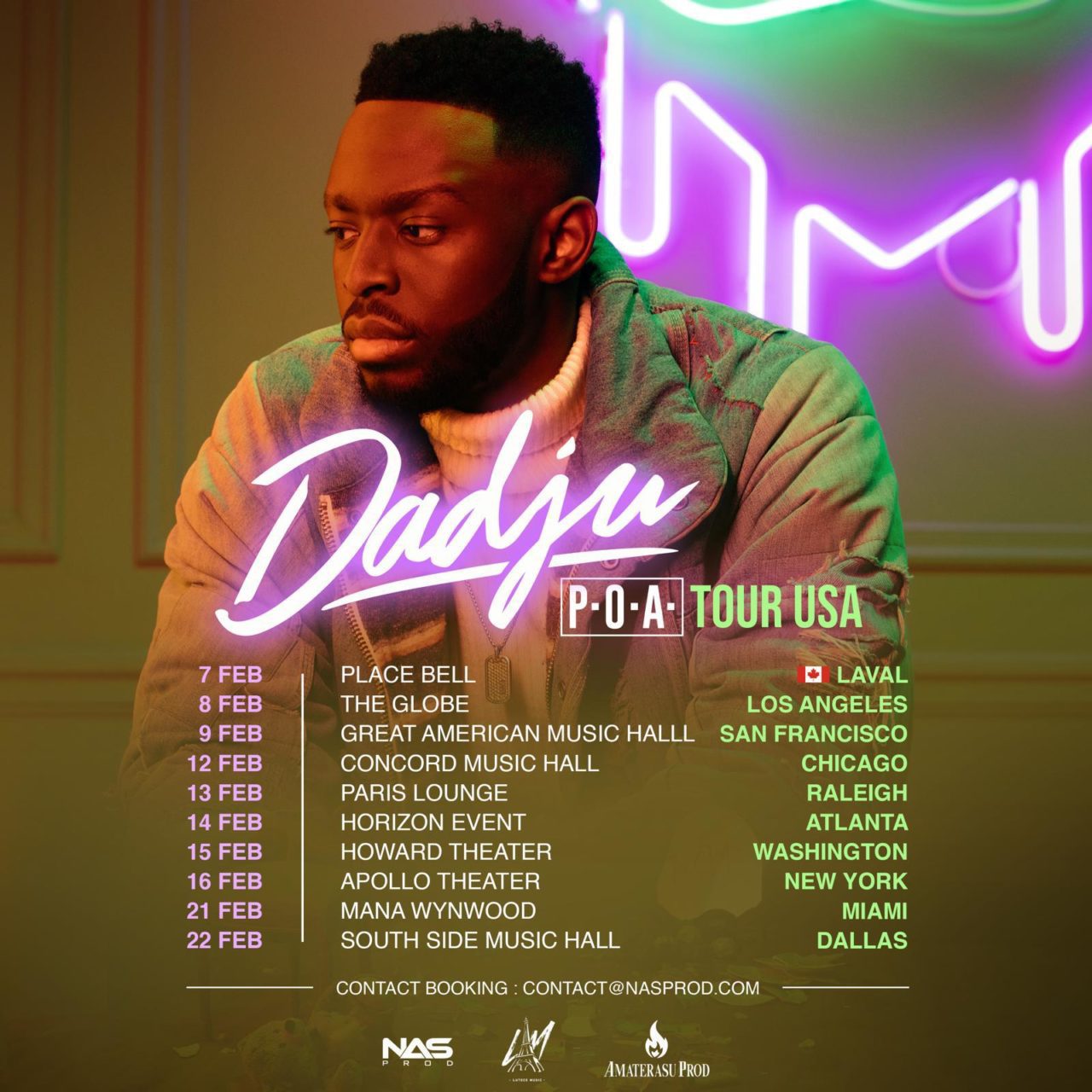 DADJU ANNONCE UNE TOURNÉE AUX USA ET AU CANADA