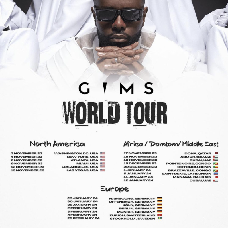 GIMS annonce une tournée époustouflante aux quatre coins du monde !