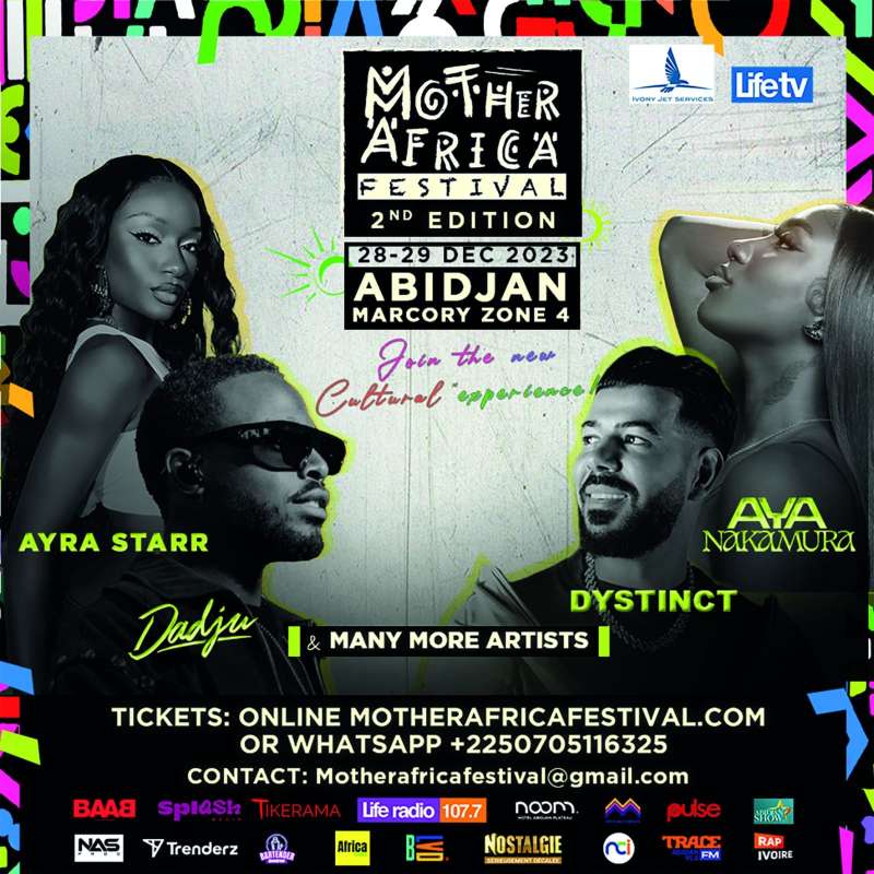 Dadju, Aya Nakamura, Ayra Starr et Dystinct au Festival Mother Africa